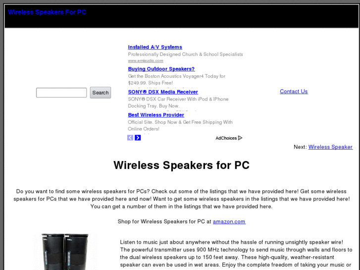 www.wirelessspeakersforpc.com