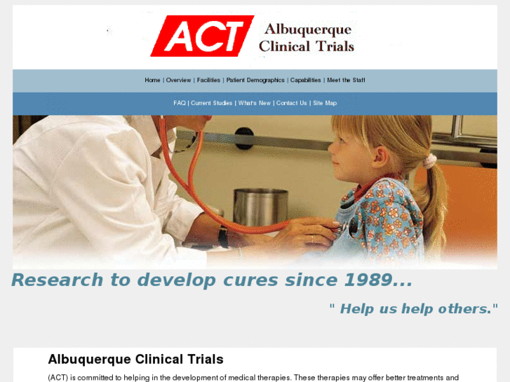 www.albuquerqueclinicaltrials.com