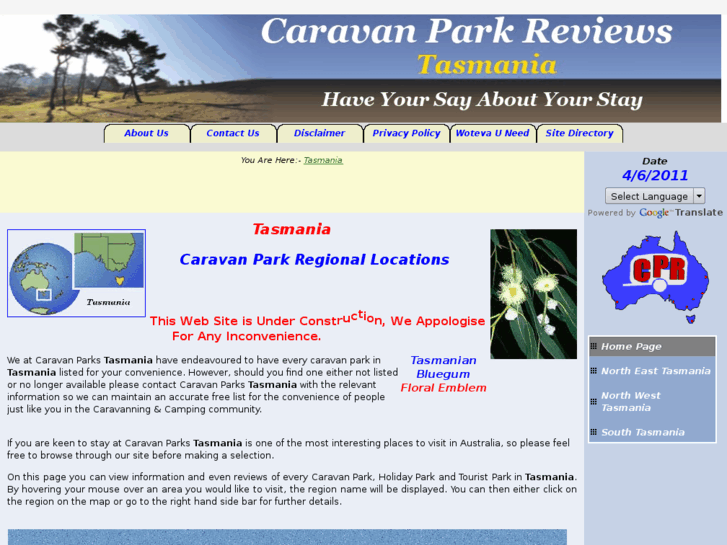 www.caravanparkstasmania.net.au