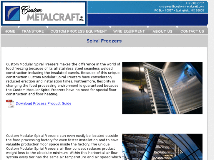www.customspiralfreezer.net