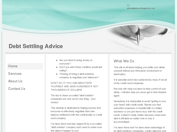 www.debtsettlingadvice.com