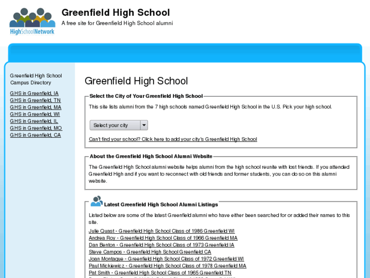 www.greenfieldhighschool.net