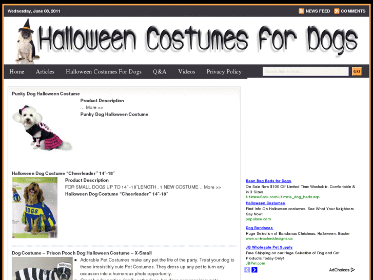 www.halloweencostumesfordogs.biz