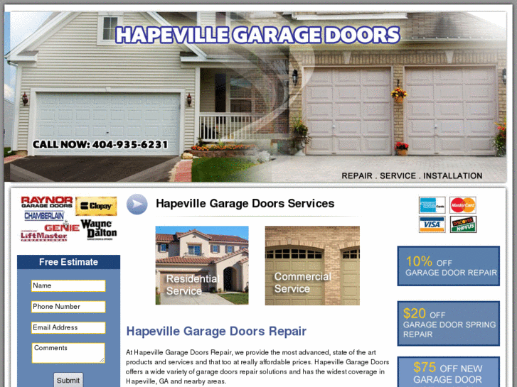 www.hapevillegaragedoors.com