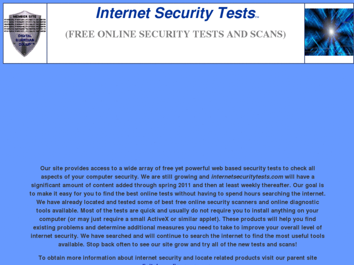 www.internetsecuritytests.com