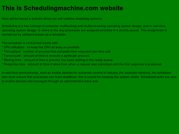 www.schedulingmachine.com