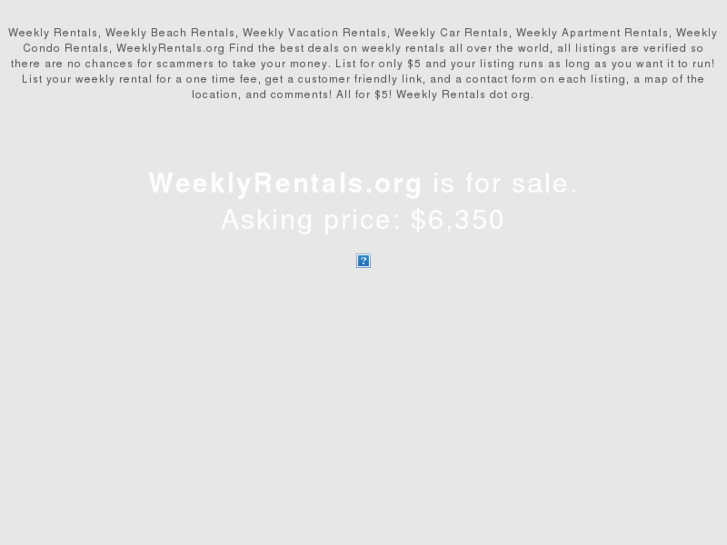 www.weeklyrentals.org