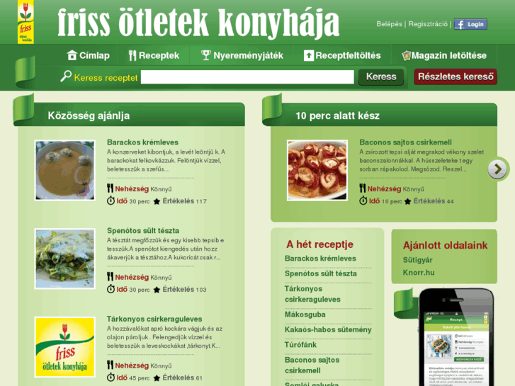 www.frissotletekkonyhaja.hu