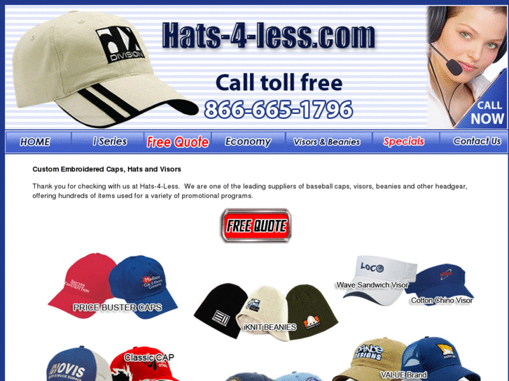 www.hats-4-less.com