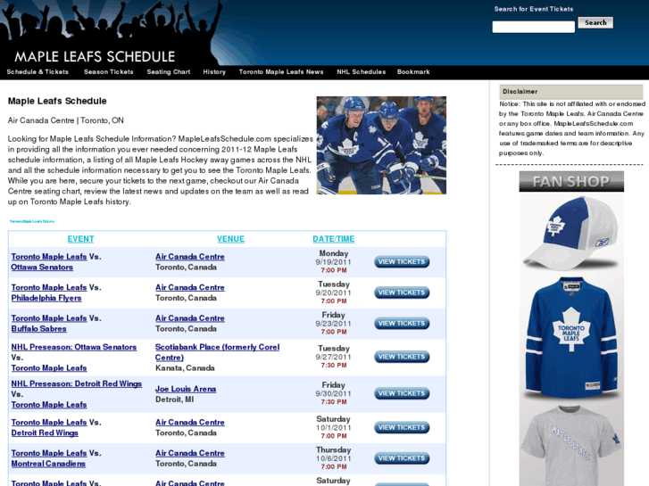 www.mapleleafsschedule.com