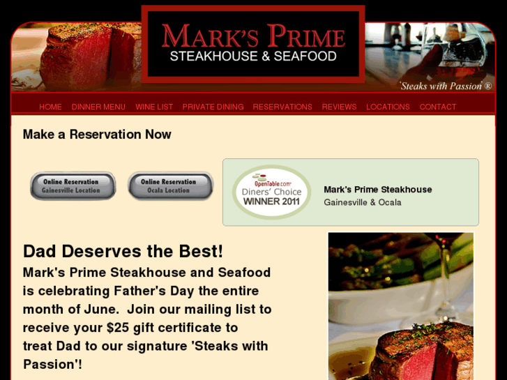 www.marksprimesteakhouse.com