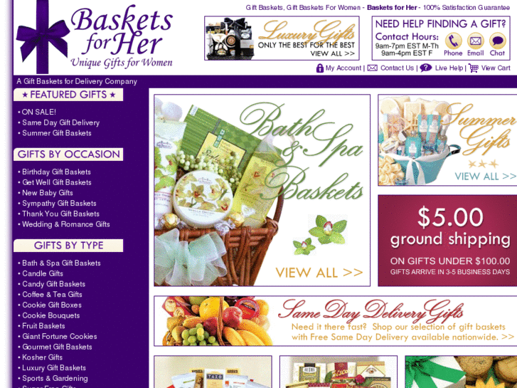 www.giftbasketsforher.biz