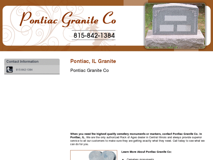 www.pontiacgranite.info