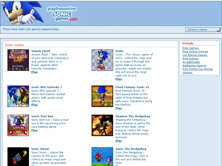 www.playfreeonlinesonicgames.com