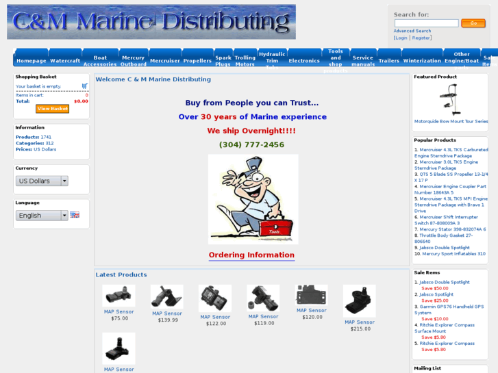 www.cmmarinedistributing.com