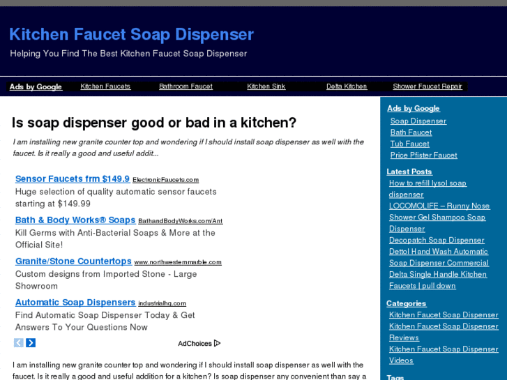 www.kitchenfaucetsoapdispenser.com