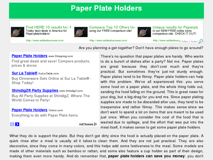 www.paperplateholders.net