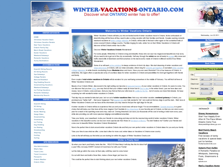 www.winter-vacations-ontario.com