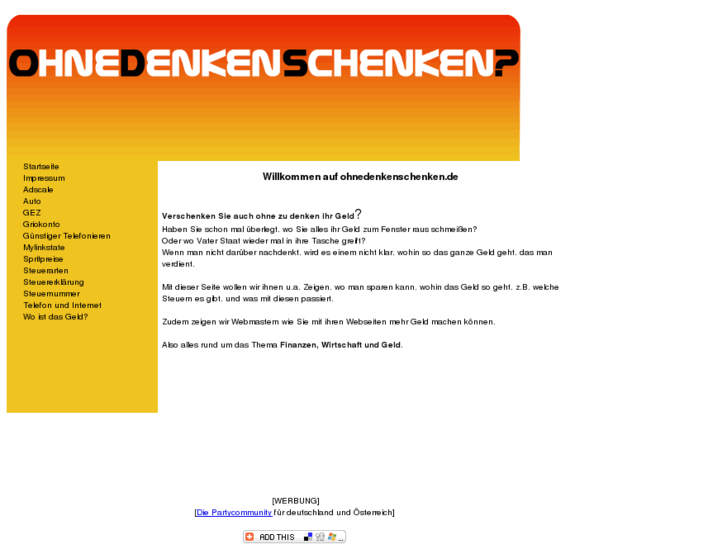 www.ohnedenkenschenken.de