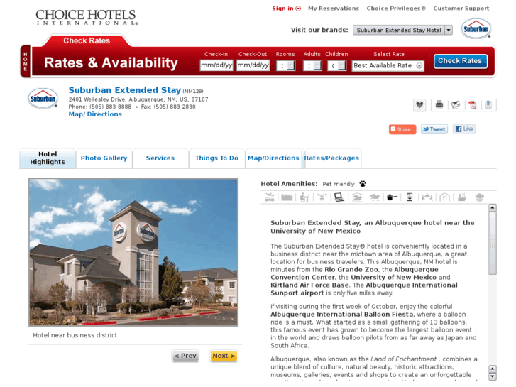 www.albuquerquesuburbanhotel.com