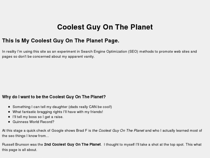 www.coolestguyontheplanet.com