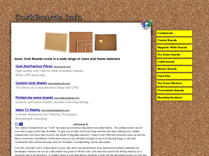 www.corkboards.info