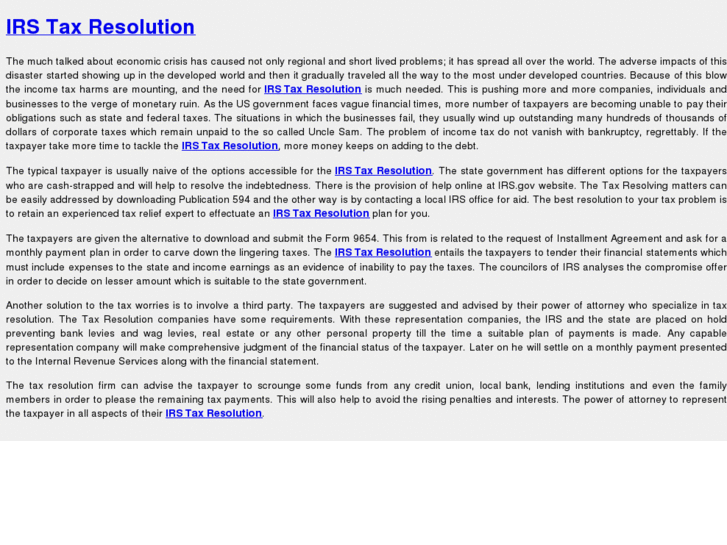 www.irsproblemsresolution.com