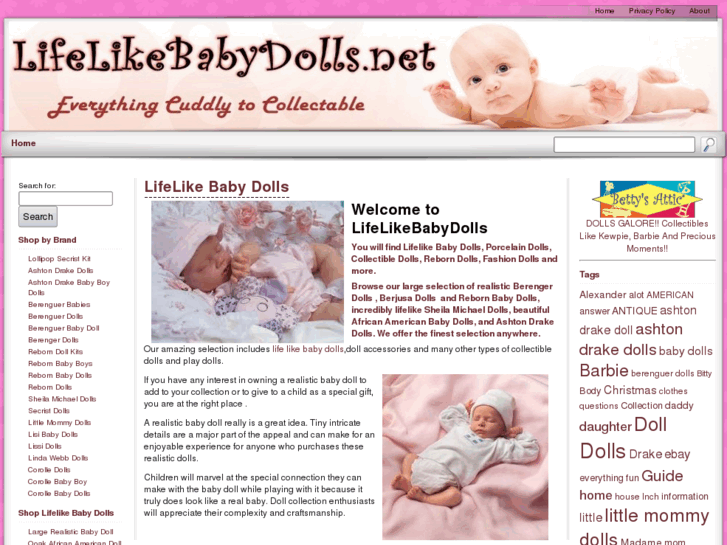 www.lifelikebabydolls.net