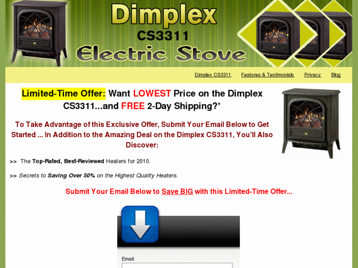 www.dimplexcs3311electricstove.com