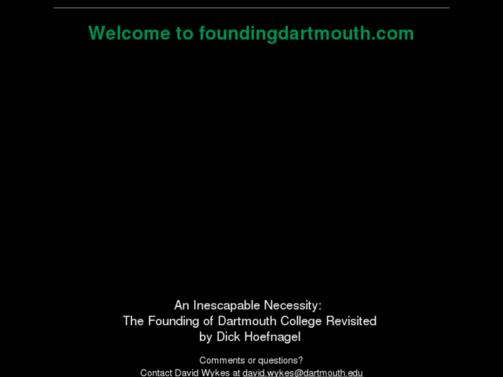 www.foundingdartmouth.com