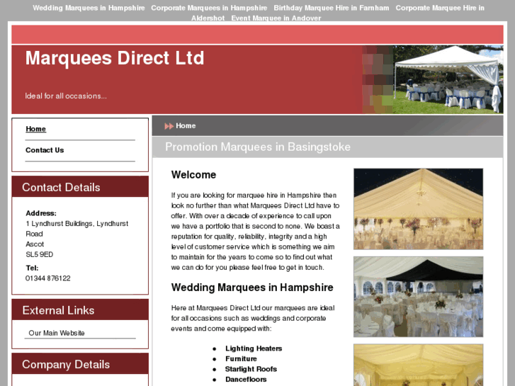 www.marquee-hire-hampshire.net