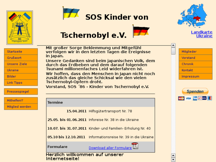 www.sos-kindervontschernobyl.de