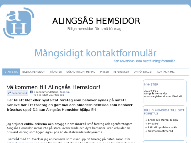 www.alingsashemsidor.se