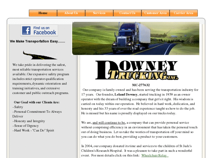 www.downeytruckinginc.com