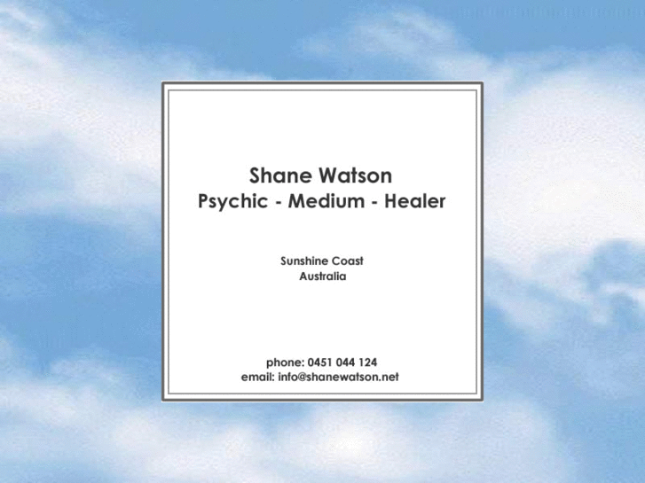 www.shanewatson.net