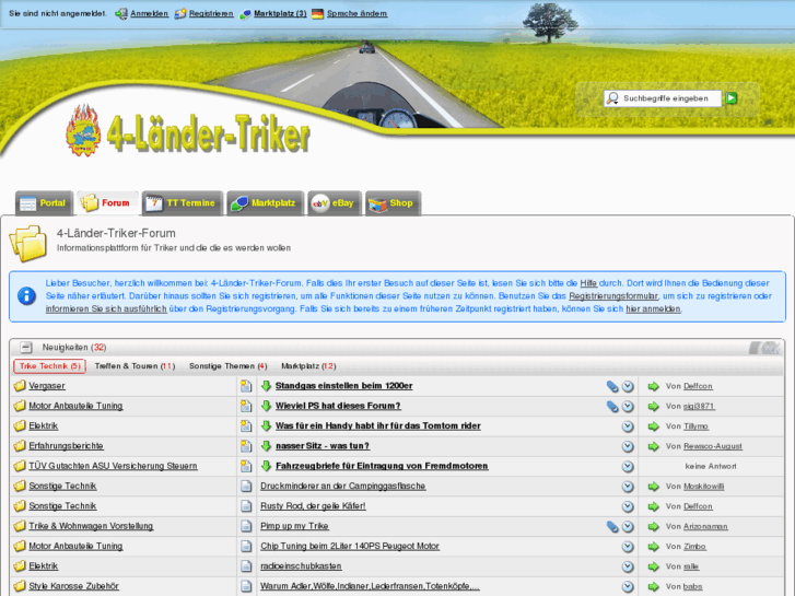 www.4-laender-triker-forum.de