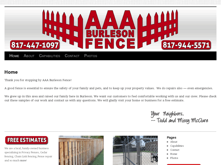 www.aaaburlesonfence.com