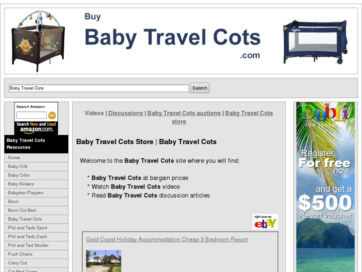 www.buybabytravelcots.com