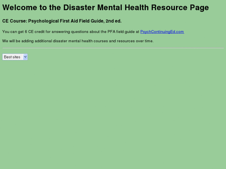 www.disastermentalhealth.org