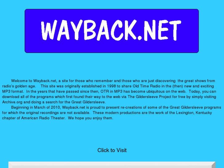 www.wayback.net