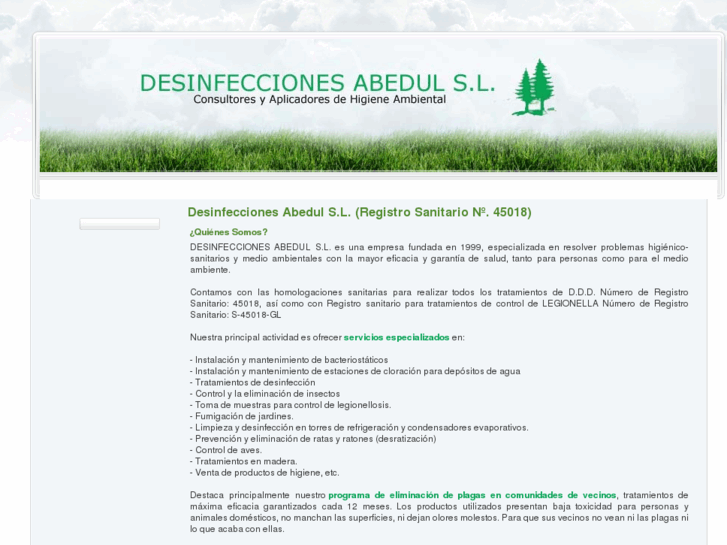 www.desinfeccionesabedul.com