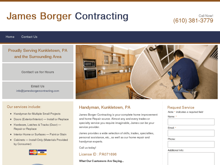 www.jamesborgercontracting.com