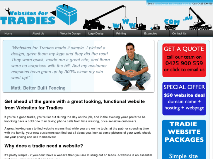 www.websitesfortradies.com