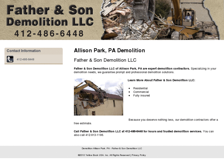 www.fathersondemolitioncompanyllc.com