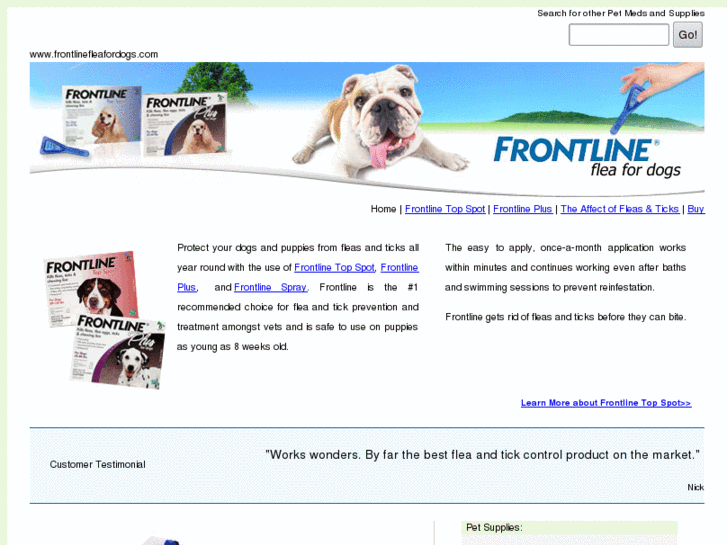 www.frontlinefleafordogs.com