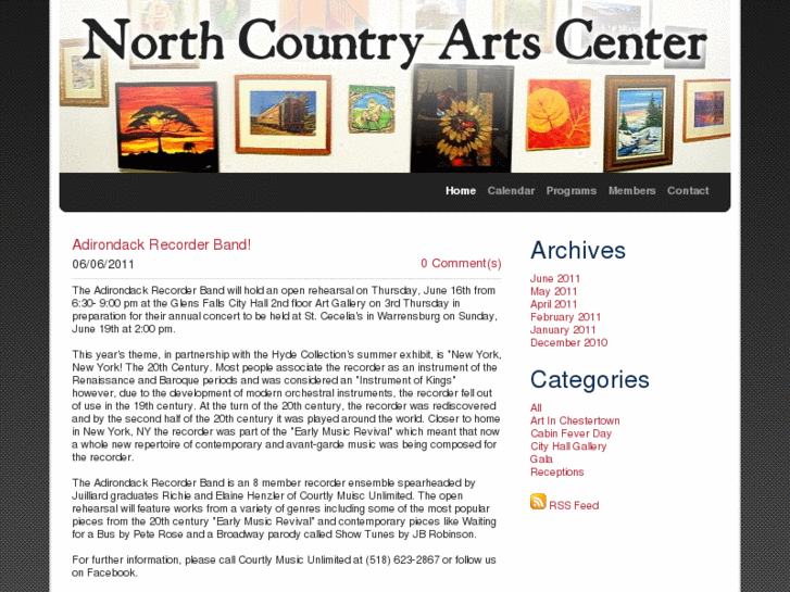 www.northcountryartscenter.org