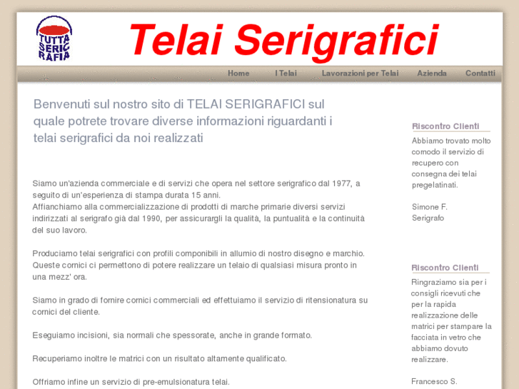 www.telaiserigrafici.com