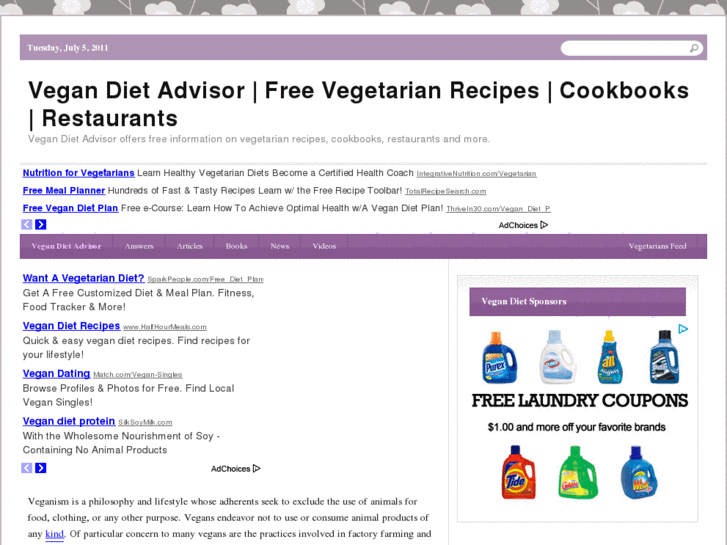 www.vegandietadvisor.com