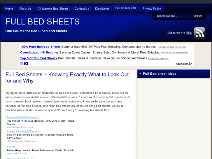 www.fullbedsheets.net