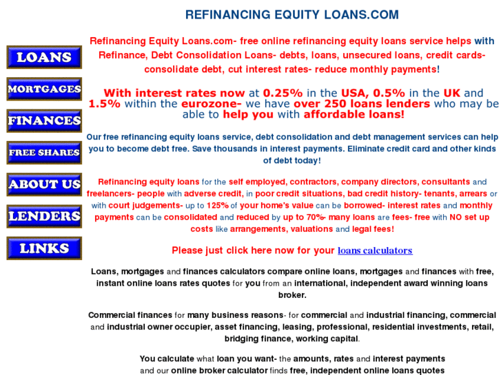 www.refinancingequityloans.com